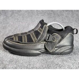 Dr. Comfort Edward X‎ Casual Shoes Men Sz 11.5W Black Leather Dbl Depth Walking